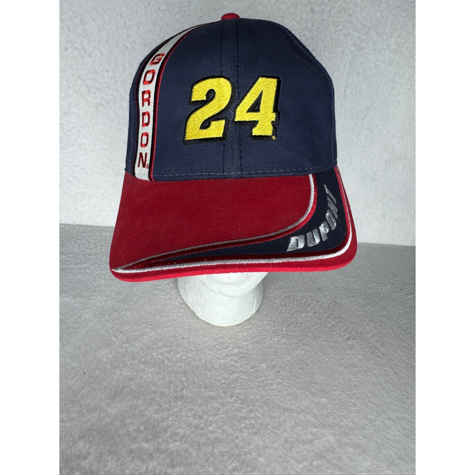 Winners Circle Jeff Gordon 24 Nascar Hat Navy Red Adjustable Dupont New